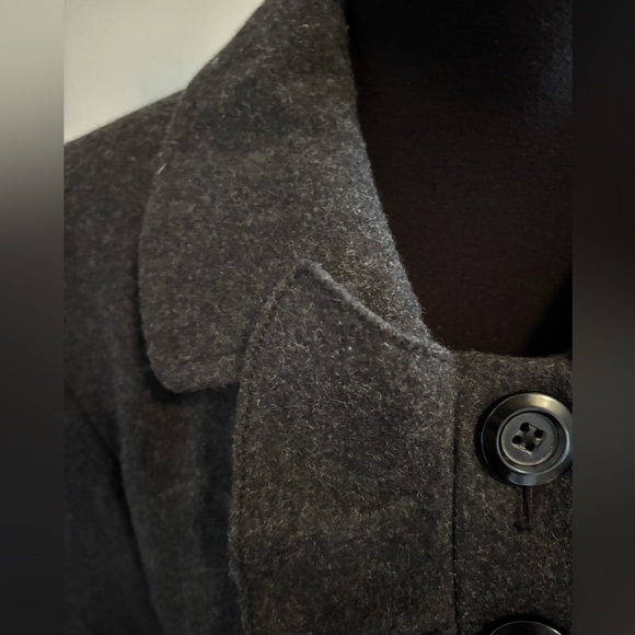 Old Navy charcoal grey wool coat size Large - Picture 6 of 7